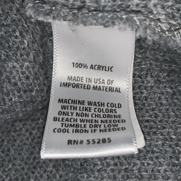 EXPRESS Textured Knit Cardigan Sweater - Gray - Picture 9 of 12